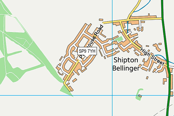 SP9 7YH map - OS VectorMap District (Ordnance Survey)