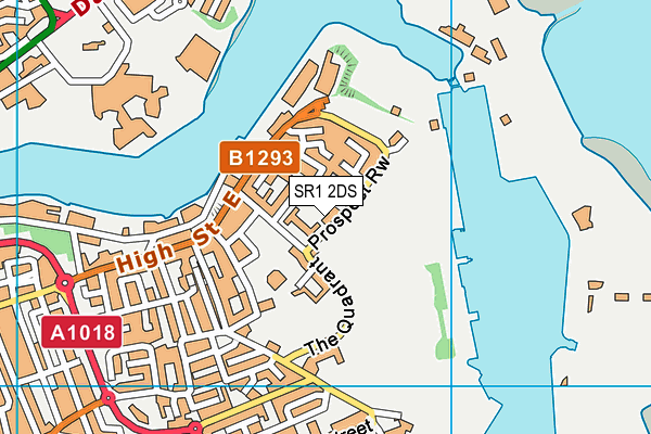 SR1 2DS map - OS VectorMap District (Ordnance Survey)