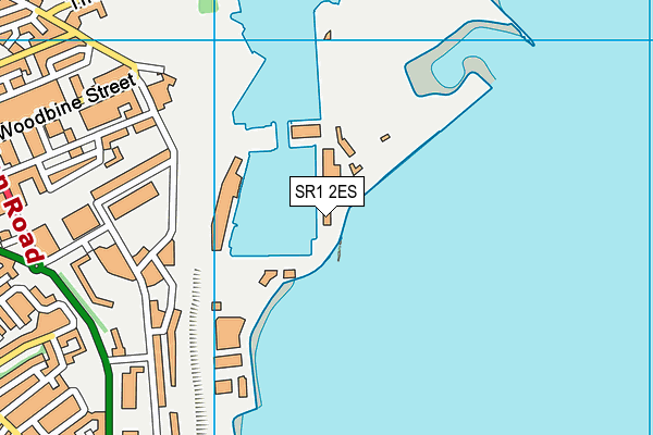 SR1 2ES map - OS VectorMap District (Ordnance Survey)