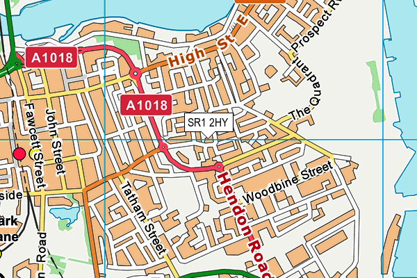 SR1 2HY map - OS VectorMap District (Ordnance Survey)