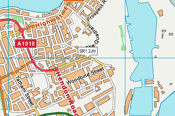 SR1 2JH map - OS VectorMap District (Ordnance Survey)