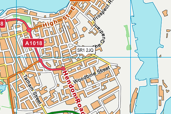 SR1 2JQ map - OS VectorMap District (Ordnance Survey)