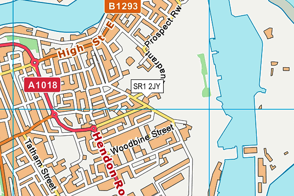 SR1 2JY map - OS VectorMap District (Ordnance Survey)