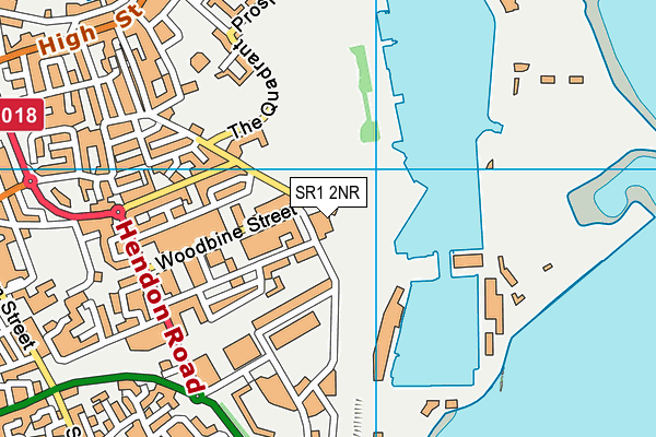 SR1 2NR map - OS VectorMap District (Ordnance Survey)