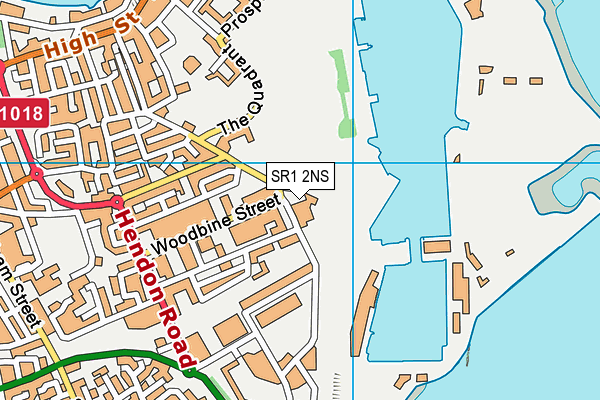 SR1 2NS map - OS VectorMap District (Ordnance Survey)