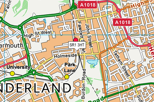SR1 3HT map - OS VectorMap District (Ordnance Survey)