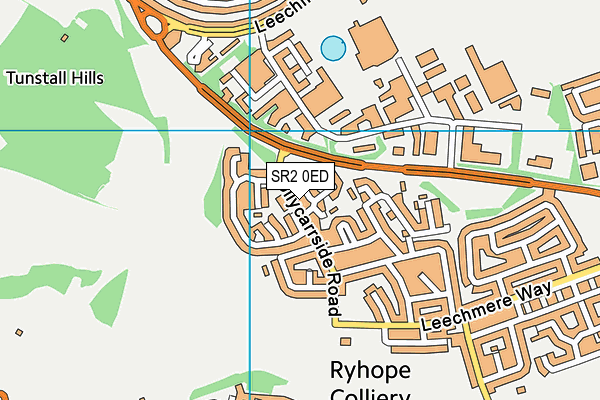 SR2 0ED map - OS VectorMap District (Ordnance Survey)