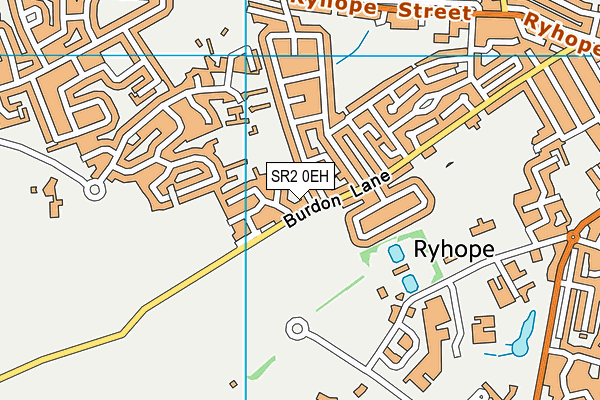 SR2 0EH map - OS VectorMap District (Ordnance Survey)