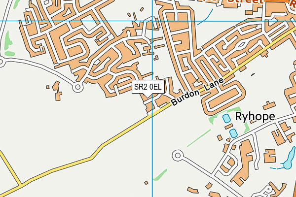 SR2 0EL map - OS VectorMap District (Ordnance Survey)