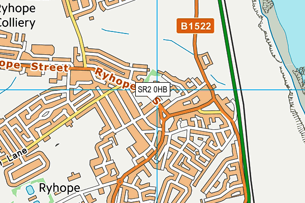 SR2 0HB map - OS VectorMap District (Ordnance Survey)