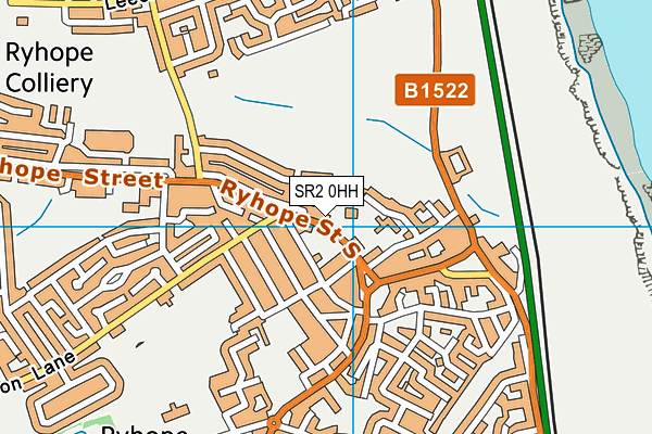 SR2 0HH map - OS VectorMap District (Ordnance Survey)