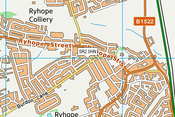 SR2 0HN map - OS VectorMap District (Ordnance Survey)