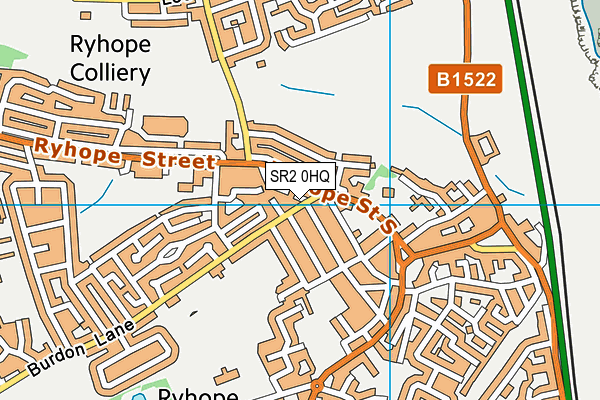 SR2 0HQ map - OS VectorMap District (Ordnance Survey)