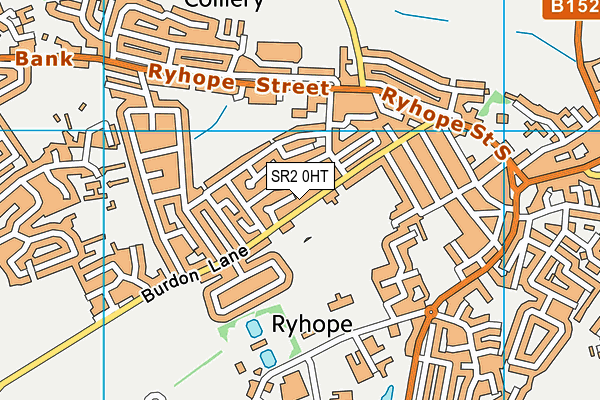 SR2 0HT map - OS VectorMap District (Ordnance Survey)