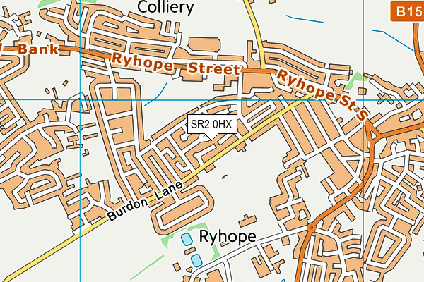 SR2 0HX map - OS VectorMap District (Ordnance Survey)