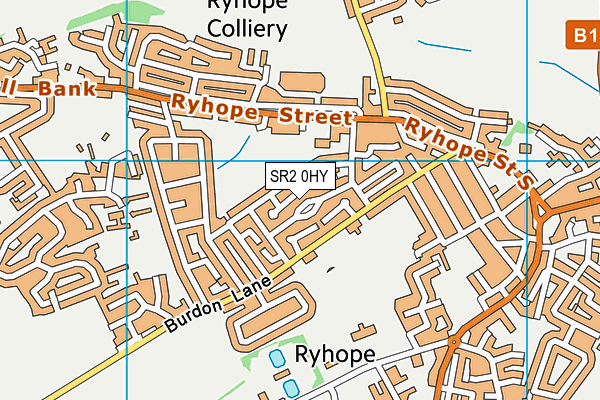 SR2 0HY map - OS VectorMap District (Ordnance Survey)