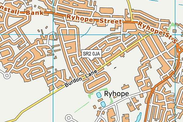 SR2 0JA map - OS VectorMap District (Ordnance Survey)