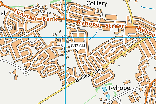SR2 0JJ map - OS VectorMap District (Ordnance Survey)