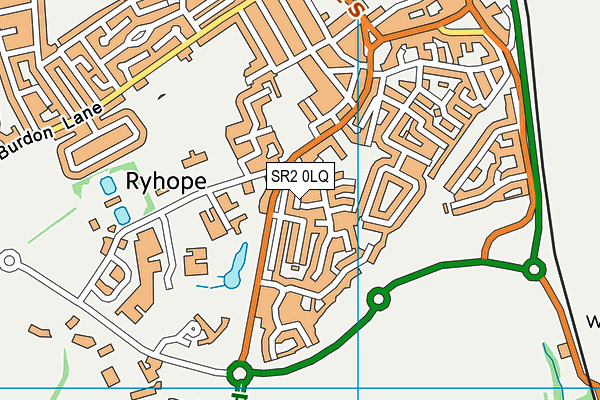 SR2 0LQ map - OS VectorMap District (Ordnance Survey)