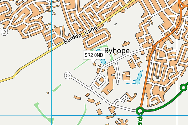 SR2 0ND map - OS VectorMap District (Ordnance Survey)