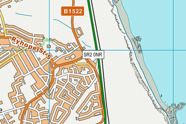 SR2 0NR map - OS VectorMap District (Ordnance Survey)