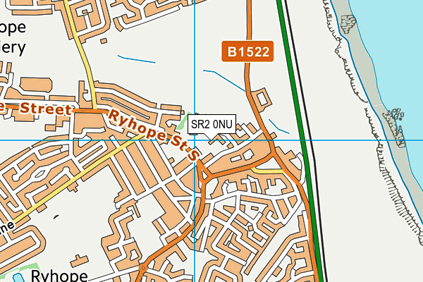 SR2 0NU map - OS VectorMap District (Ordnance Survey)