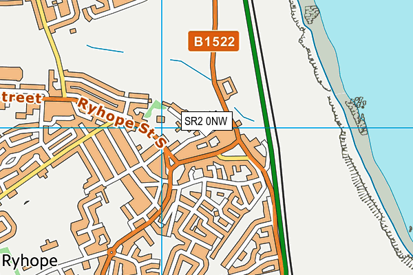 SR2 0NW map - OS VectorMap District (Ordnance Survey)