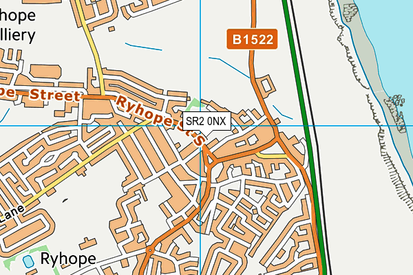 SR2 0NX map - OS VectorMap District (Ordnance Survey)