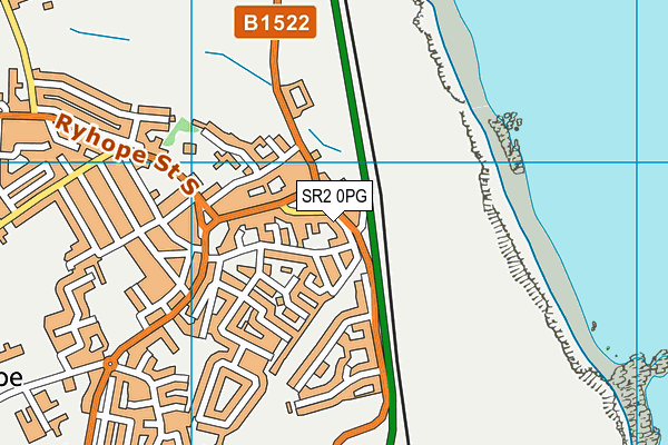 SR2 0PG map - OS VectorMap District (Ordnance Survey)