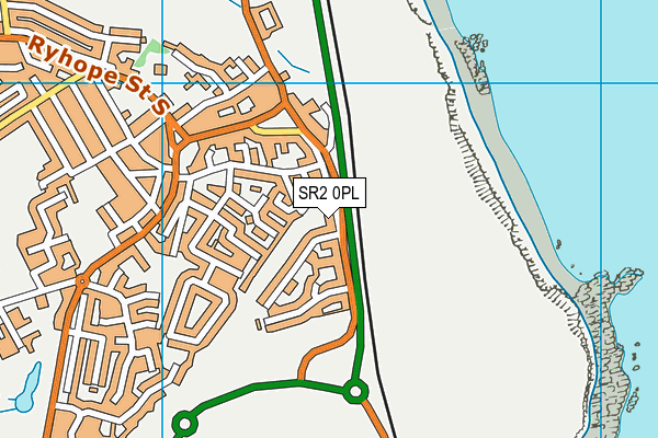 SR2 0PL map - OS VectorMap District (Ordnance Survey)