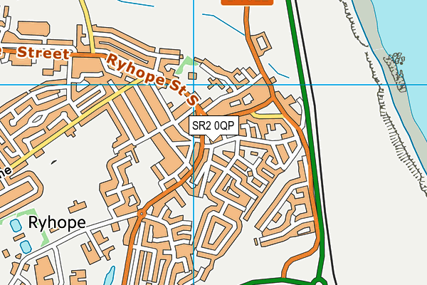 SR2 0QP map - OS VectorMap District (Ordnance Survey)