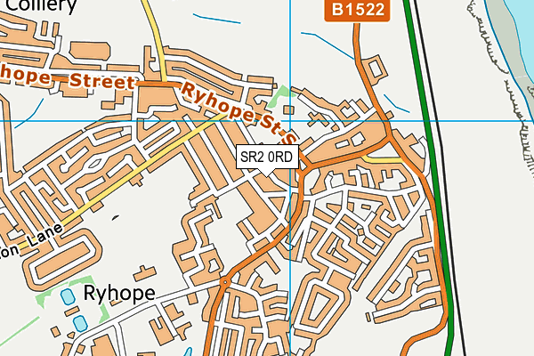 SR2 0RD map - OS VectorMap District (Ordnance Survey)