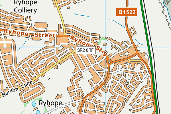SR2 0RF map - OS VectorMap District (Ordnance Survey)
