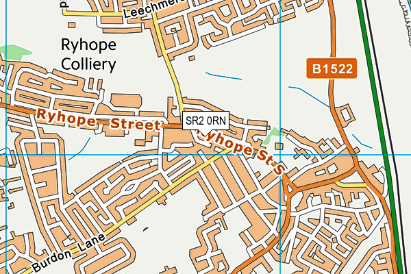 SR2 0RN map - OS VectorMap District (Ordnance Survey)