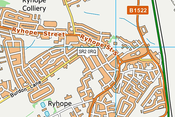 St Patrick's Catholic Primary School, Ryhope map (SR2 0RQ) - OS VectorMap District (Ordnance Survey)