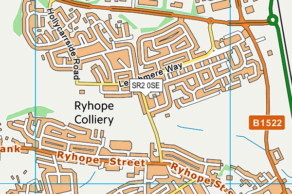 SR2 0SE map - OS VectorMap District (Ordnance Survey)