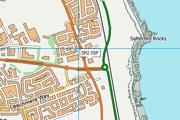 Ashbrooke Sports Club (Ryhope Road) map (SR2 0SP) - OS VectorMap District (Ordnance Survey)