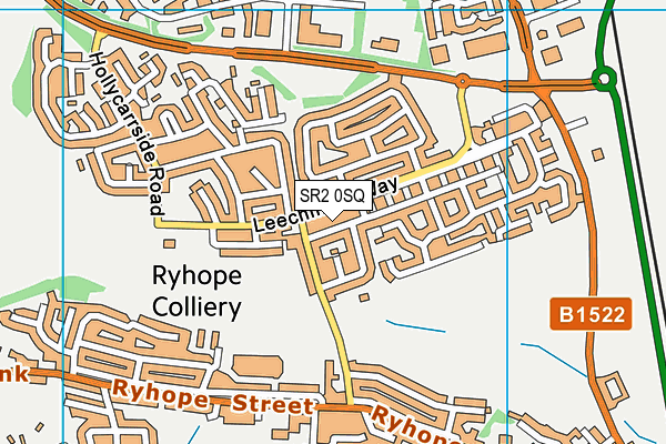 SR2 0SQ map - OS VectorMap District (Ordnance Survey)