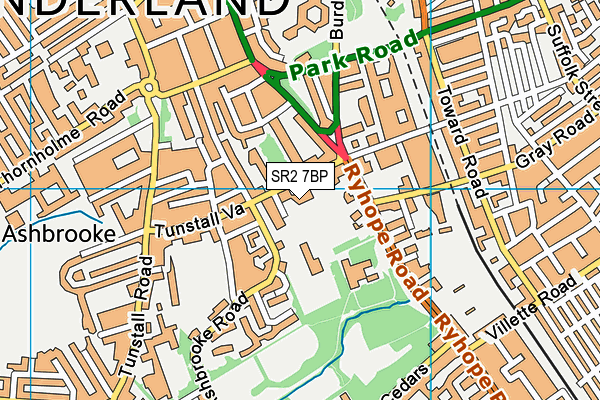 St Aidens Catholic Academy Pitches map (SR2 7BP) - OS VectorMap District (Ordnance Survey)