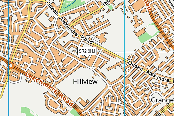 SR2 9HJ map - OS VectorMap District (Ordnance Survey)