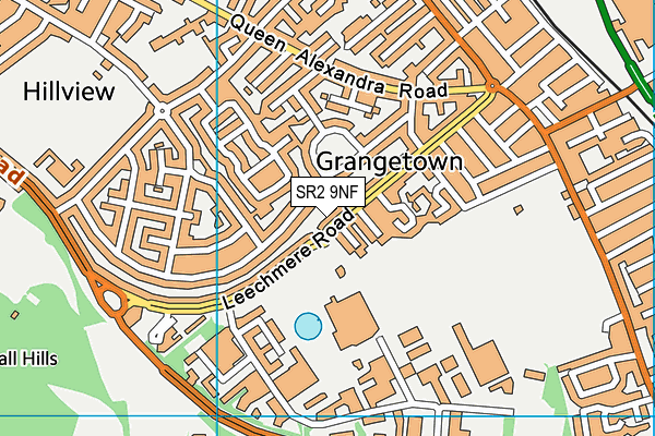 SR2 9NF map - OS VectorMap District (Ordnance Survey)