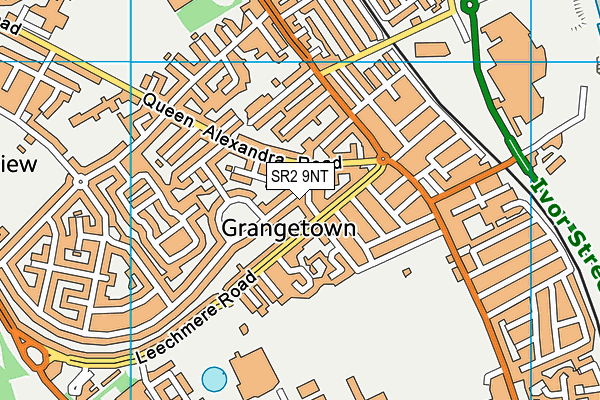 SR2 9NT map - OS VectorMap District (Ordnance Survey)