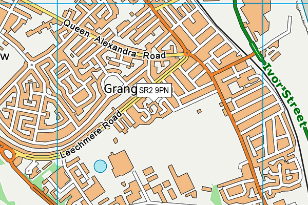 SR2 9PN map - OS VectorMap District (Ordnance Survey)