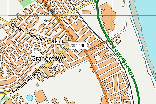 SR2 9RL map - OS VectorMap District (Ordnance Survey)