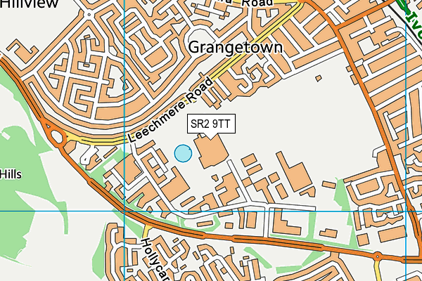 SR2 9TT map - OS VectorMap District (Ordnance Survey)