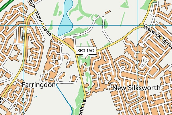 SR3 1AQ map - OS VectorMap District (Ordnance Survey)