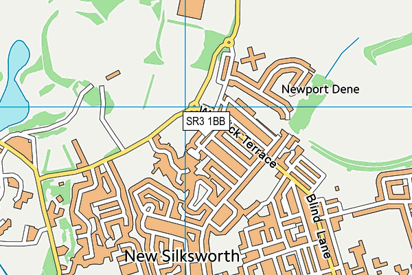 SR3 1BB map - OS VectorMap District (Ordnance Survey)