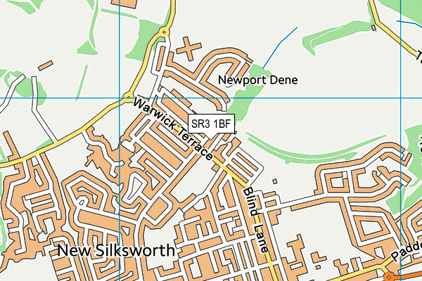 SR3 1BF map - OS VectorMap District (Ordnance Survey)