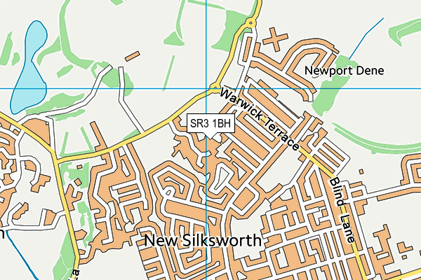 SR3 1BH map - OS VectorMap District (Ordnance Survey)