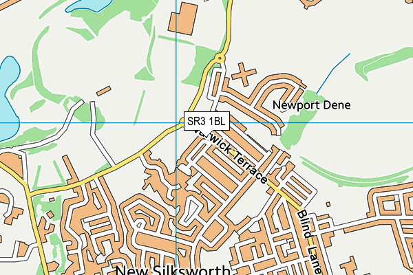 SR3 1BL map - OS VectorMap District (Ordnance Survey)
